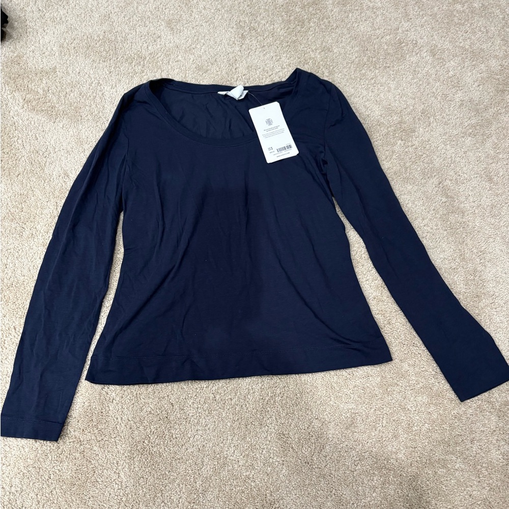 Athleta Dark Blue Long Sleeve Top